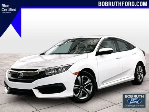 White 2017 Honda Civic LX for sale in Dillsburg, PA