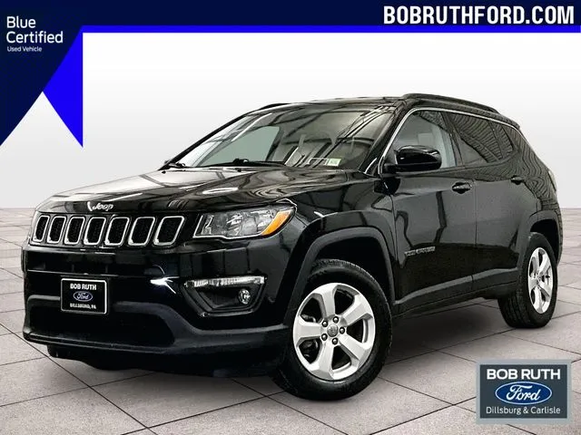 Black 2021 Jeep Compass Latitude for sale in Dillsburg, PA