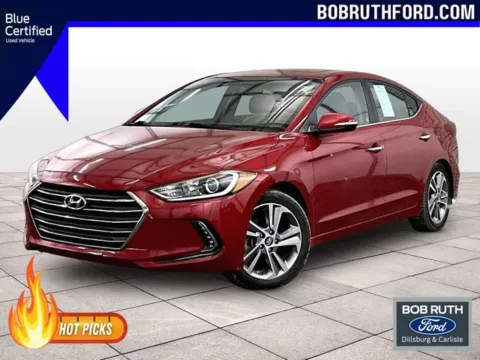 Red 2017 Hyundai Elantra Limited for sale in Dillsburg, PA