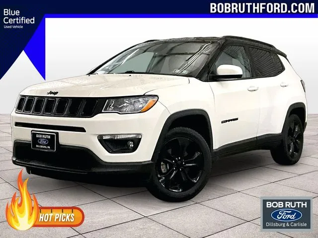 White 2021 Jeep Compass Latitude for sale in Dillsburg, PA