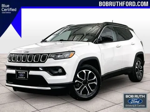 White 2022 Jeep Compass Limited for sale in Dillsburg, PA