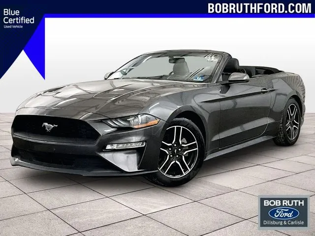 Gray 2018 Ford Mustang EcoBoost Premium for sale in Dillsburg, PA