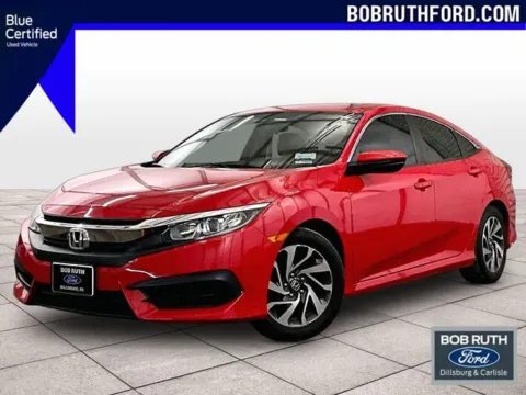 Red 2018 Honda Civic EX for sale in Dillsburg, PA