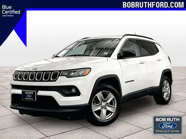 White 2022 Jeep Compass Latitude for sale in Dillsburg, PA
