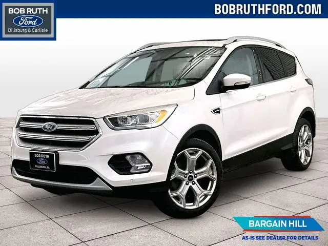 White 2017 Ford Escape Titanium for sale in Dillsburg, PA