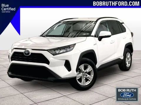 White 2021 Toyota RAV4 Hybrid LE for sale in Dillsburg, PA