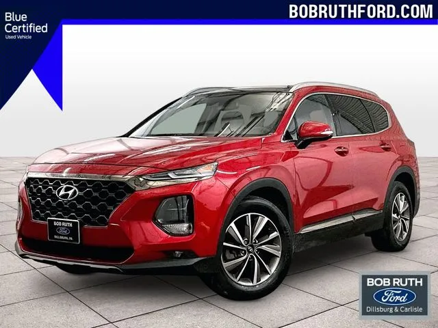Red 2020 Hyundai Santa Fe Limited for sale in Dillsburg, PA