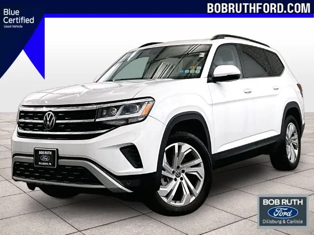 White 2021 Volkswagen Atlas 3.6L V6 SE w/Technology for sale in Dillsburg, PA