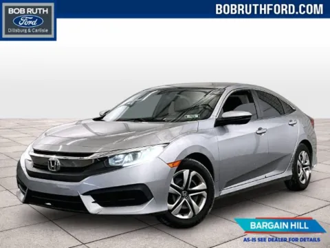Silver 2016 Honda Civic LX for sale in Dillsburg, PA