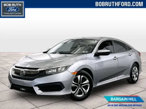 Silver 2016 Honda Civic LX for sale in Dillsburg, PA