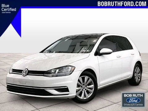 White 2021 Volkswagen Golf 1.4T TSI for sale in Dillsburg, PA