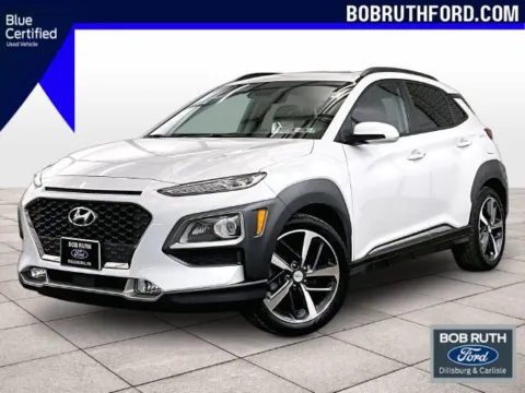 White 2019 Hyundai Kona Ultimate for sale in Dillsburg, PA