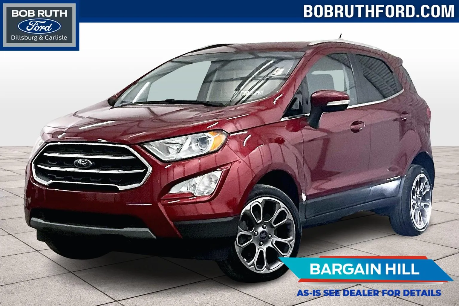Red 2018 Ford EcoSport Titanium for sale in Dillsburg, PA