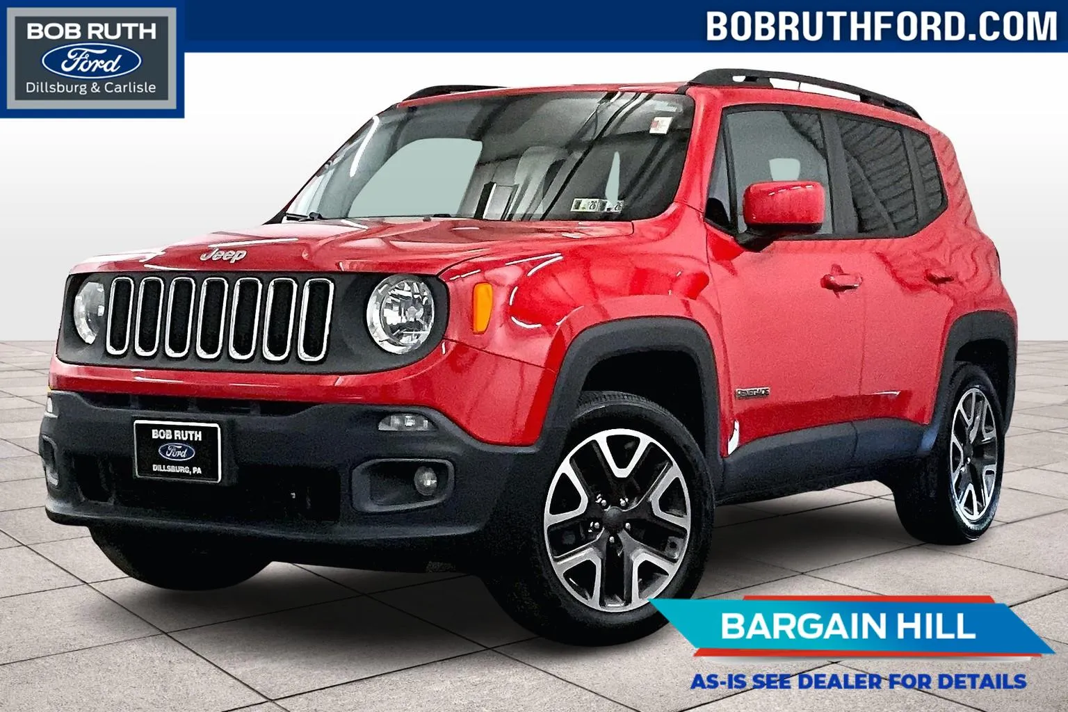 Red 2016 Jeep Renegade Latitude for sale in Dillsburg, PA