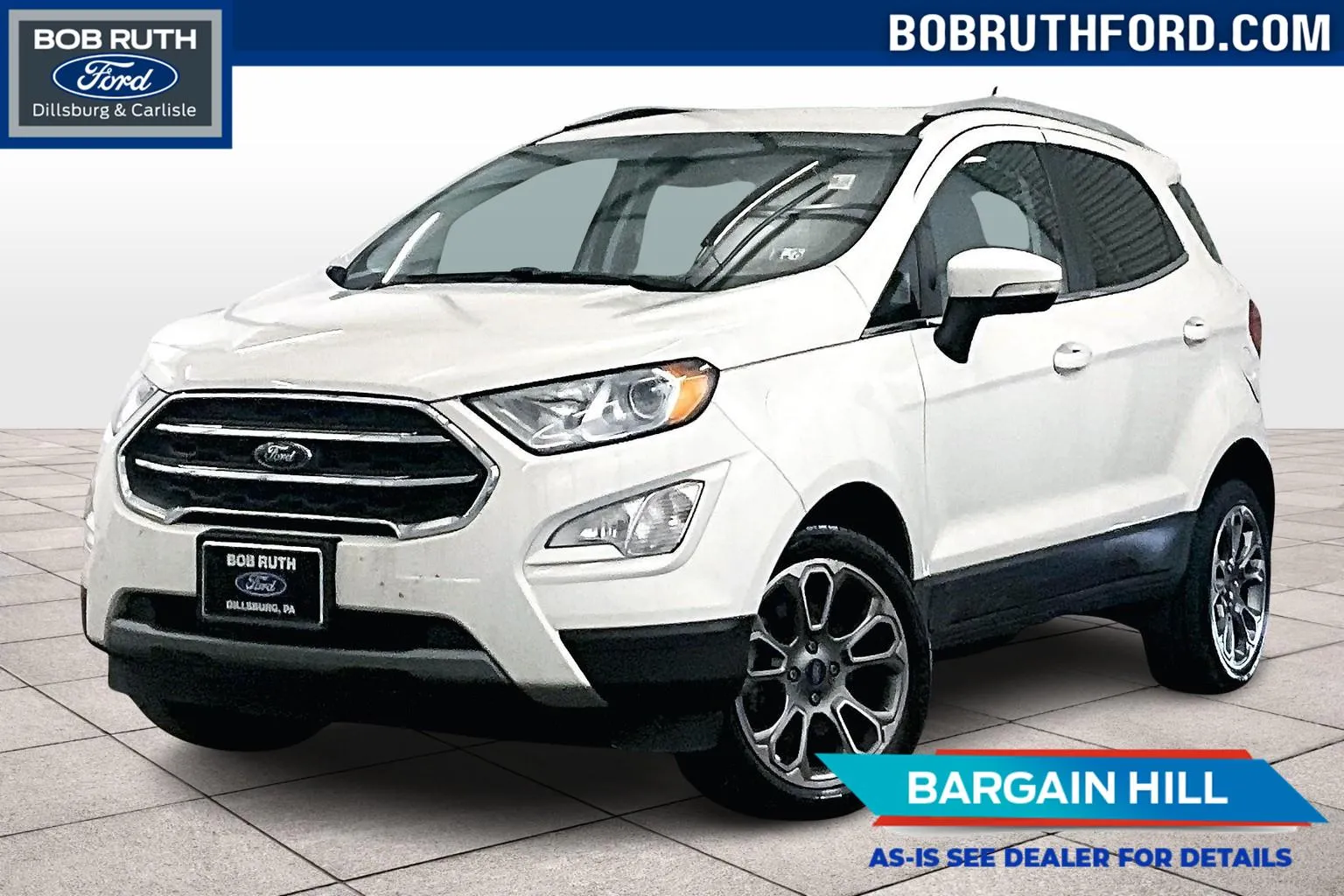 White 2018 Ford EcoSport Titanium for sale in Dillsburg, PA