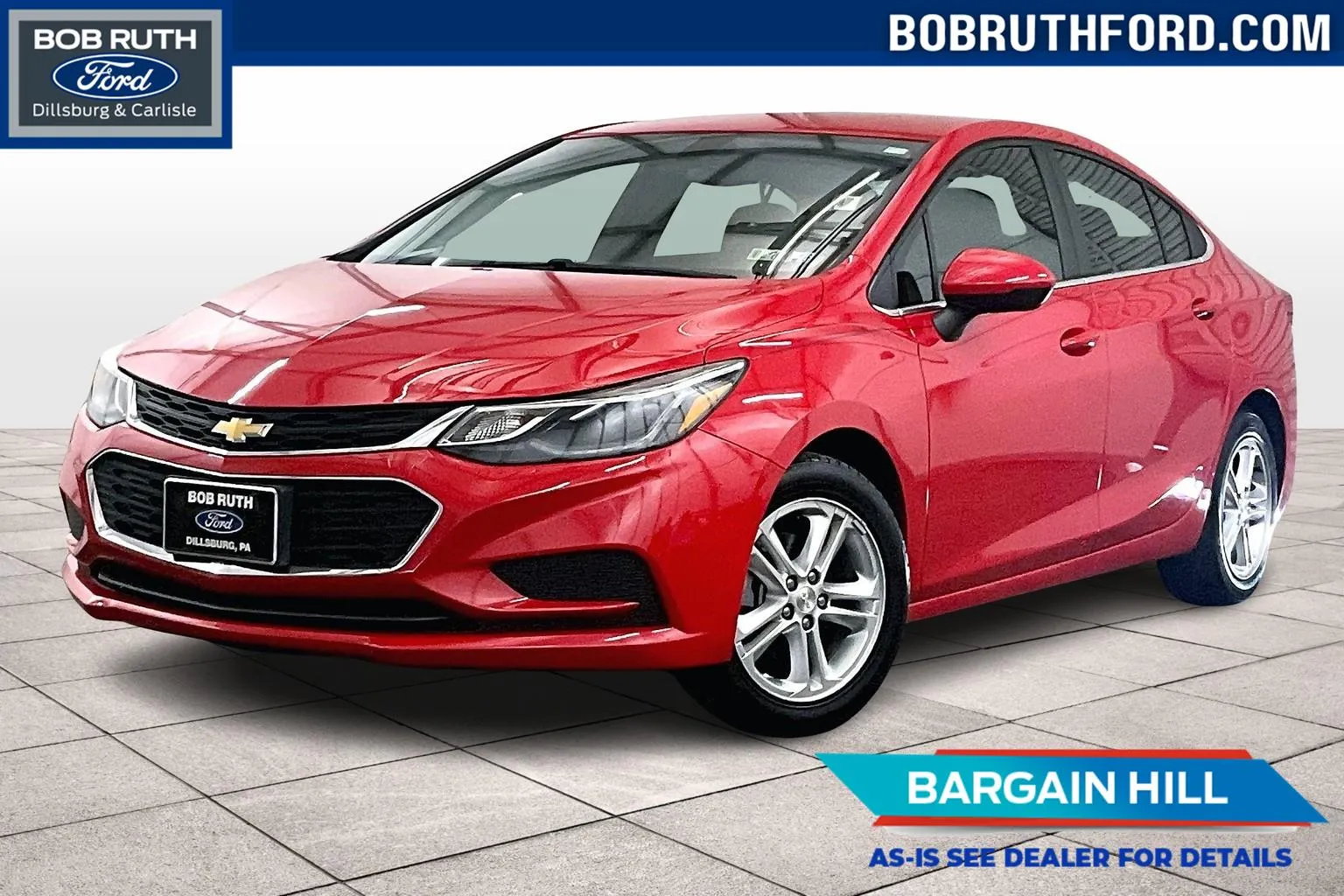 Red 2018 Chevrolet Cruze LT for sale in Dillsburg, PA