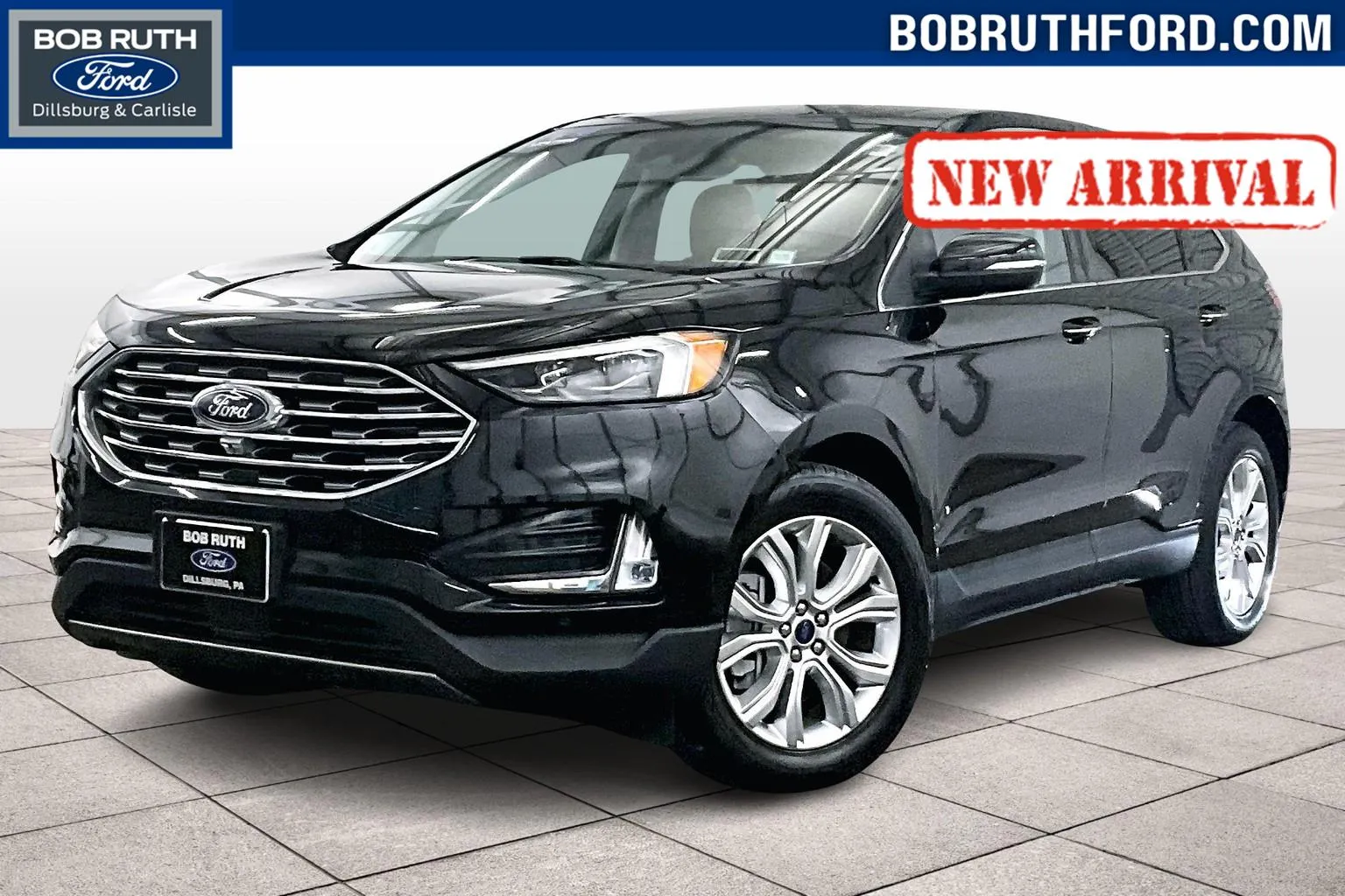 Black 2022 Ford Edge Titanium for sale in Dillsburg, PA