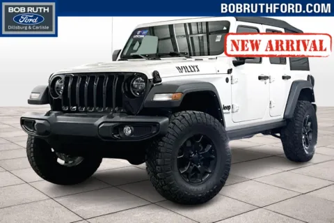 White 2021 Jeep Wrangler Unlimited Willys for sale in Dillsburg, PA
