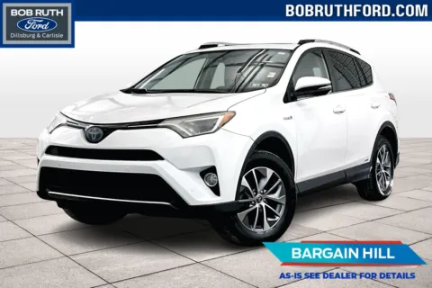 White 2016 Toyota RAV4 Hybrid XLE for sale in Dillsburg, PA