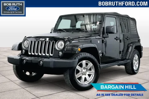 Black 2017 Jeep Wrangler Unlimited Sahara for sale in Dillsburg, PA