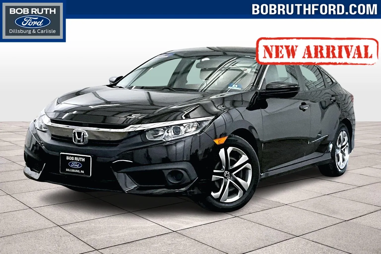 Red 2018 Honda Civic Sedan LX for sale in Dillsburg, PA