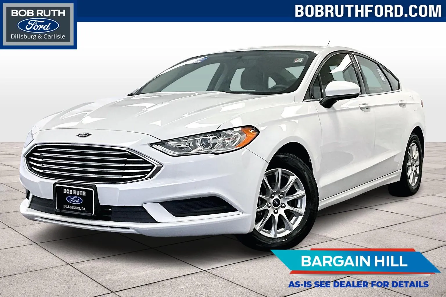 White 2018 Ford Fusion S for sale in Dillsburg, PA
