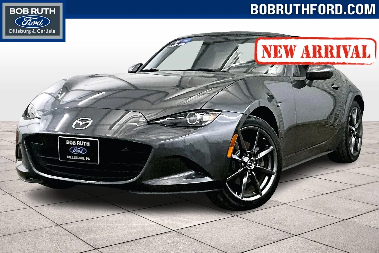 Gray 2019 Mazda MX-5 Miata RF Grand Touring for sale in Dillsburg, PA