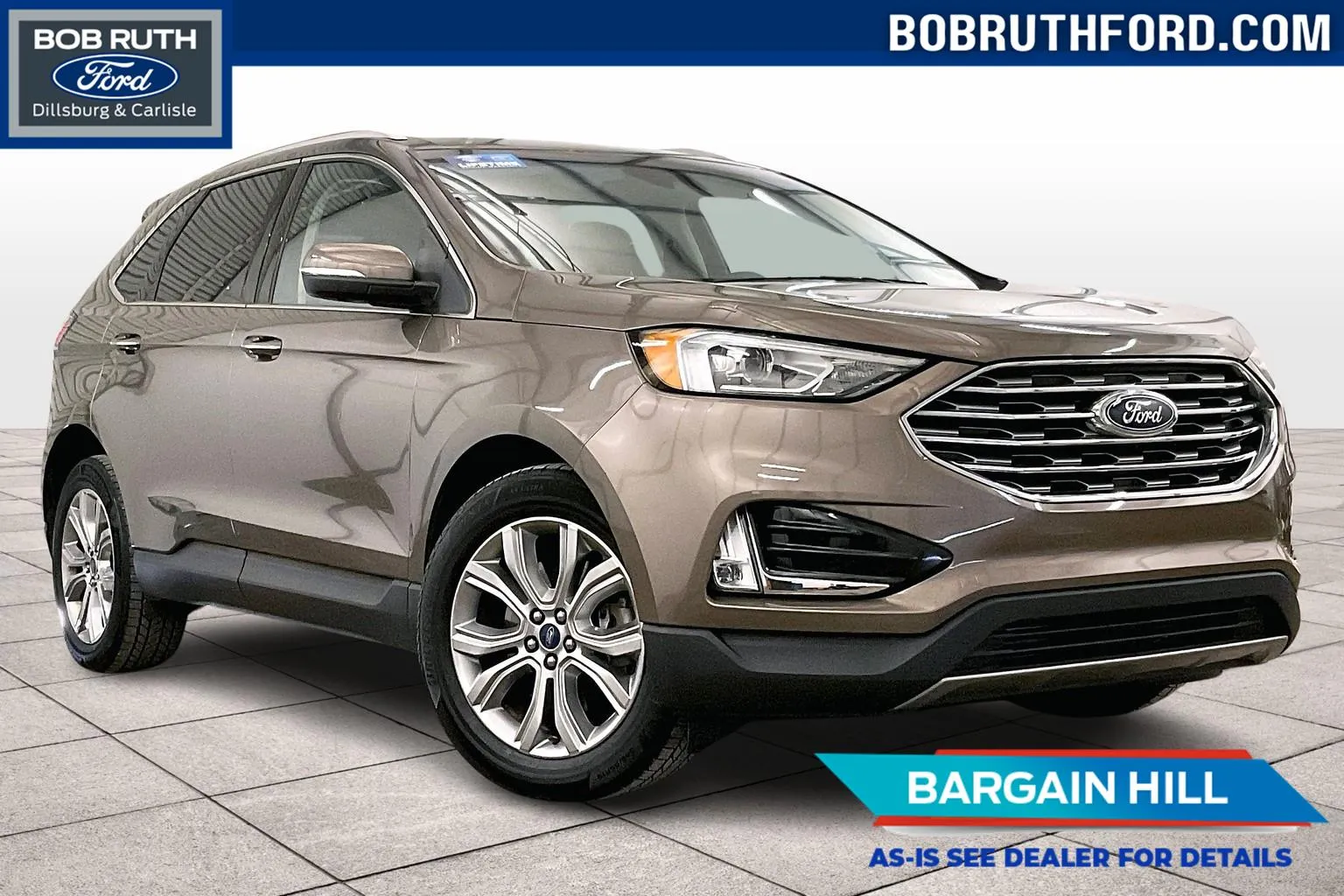 Gray 2019 Ford Edge Titanium for sale in Dillsburg, PA