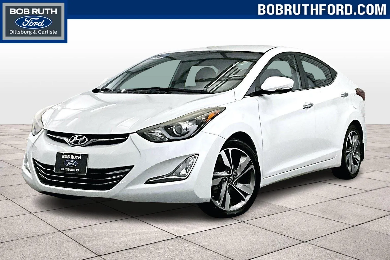 White 2016 Hyundai Elantra Limited for sale in Dillsburg, PA