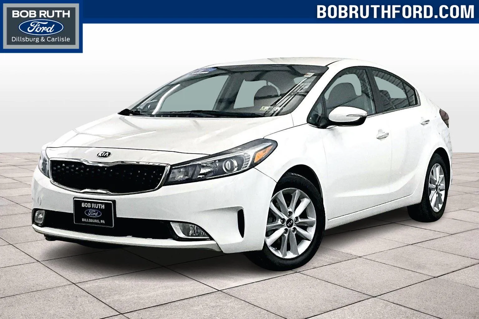 White 2017 Kia Forte S for sale in Dillsburg, PA