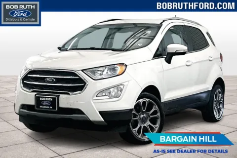 White 2018 Ford EcoSport Titanium for sale in Dillsburg, PA