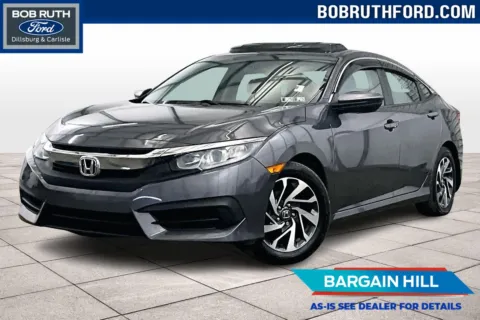 Gray 2016 Honda Civic Sedan EX for sale in Dillsburg, PA
