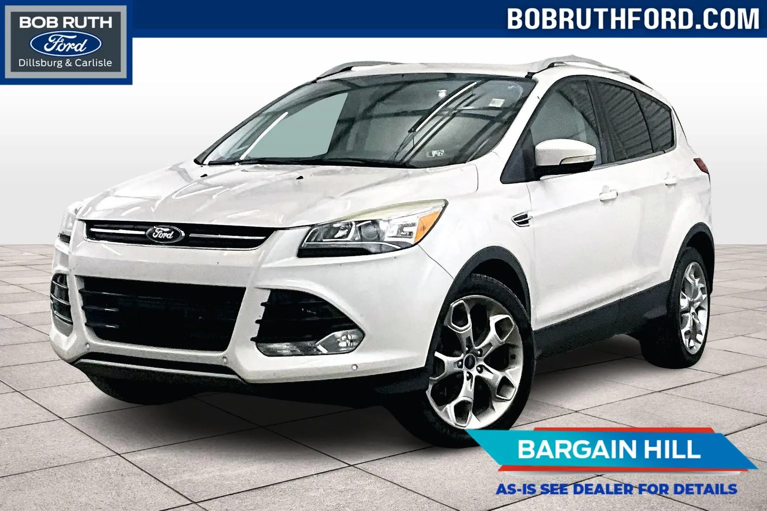 White 2015 Ford Escape Titanium for sale in Dillsburg, PA