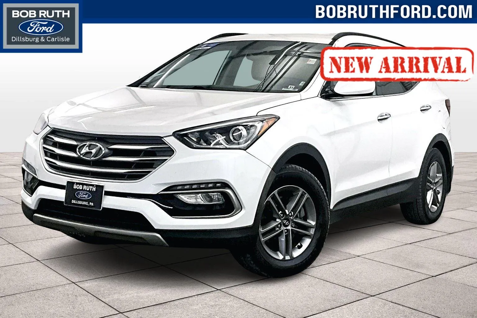 White 2017 Hyundai Santa Fe Sport 2.4L for sale in Dillsburg, PA