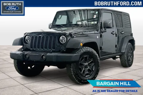 Black 2016 Jeep Wrangler Unlimited Willys Wheeler for sale in Dillsburg, PA