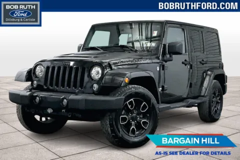 Black 2017 Jeep Wrangler Unlimited Sahara for sale in Dillsburg, PA