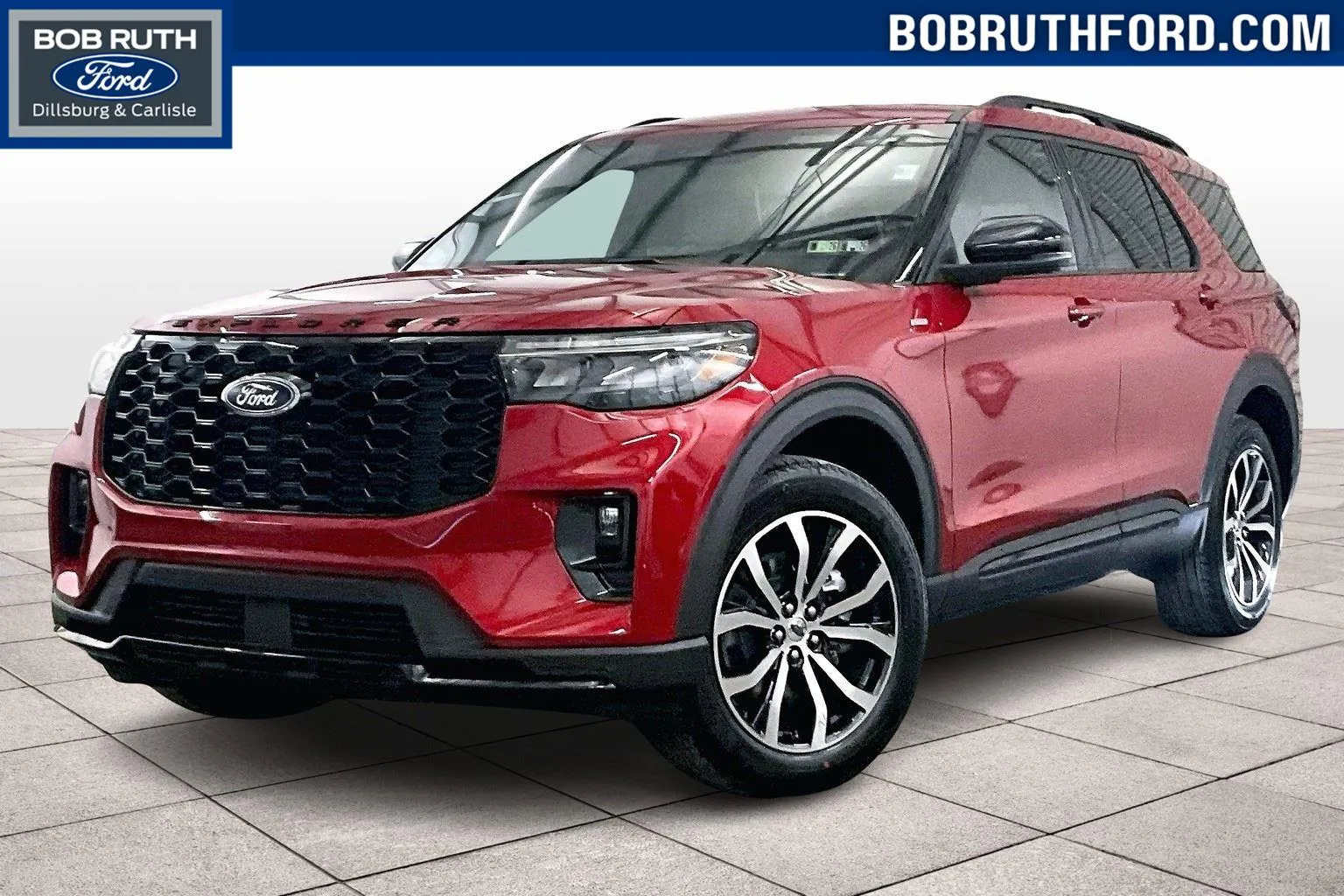 Red 2025 Ford Explorer ST-Line for sale in Dillsburg, PA