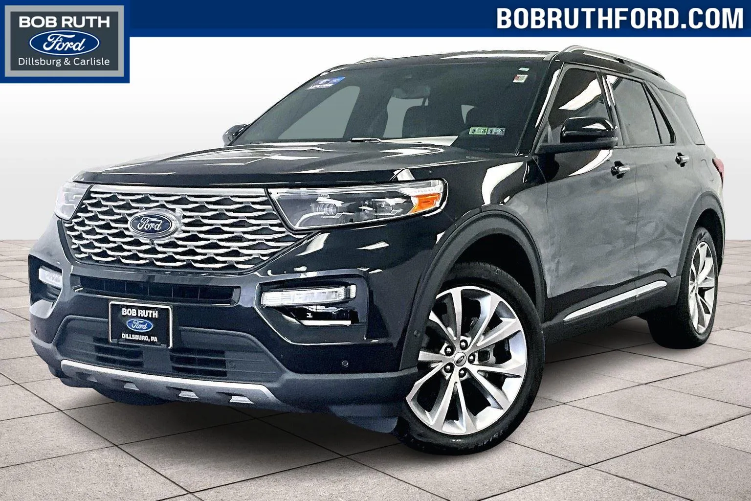 Black 2021 Ford Explorer Platinum for sale in Dillsburg, PA