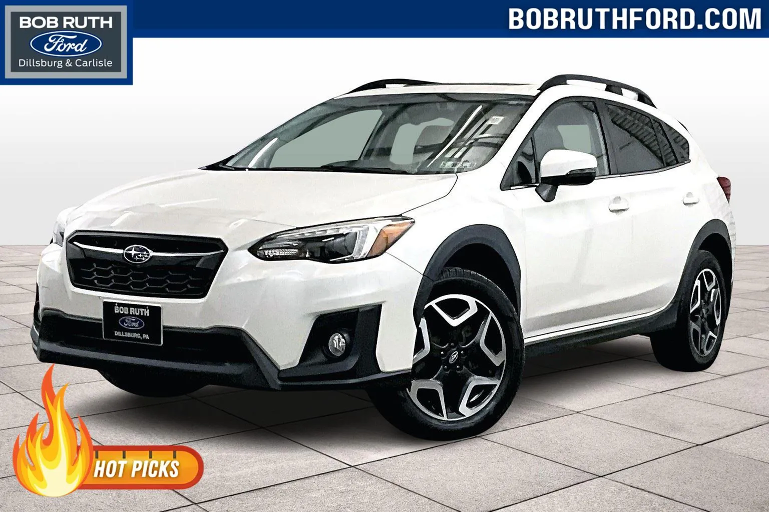 White 2019 Subaru Crosstrek Limited for sale in Dillsburg, PA