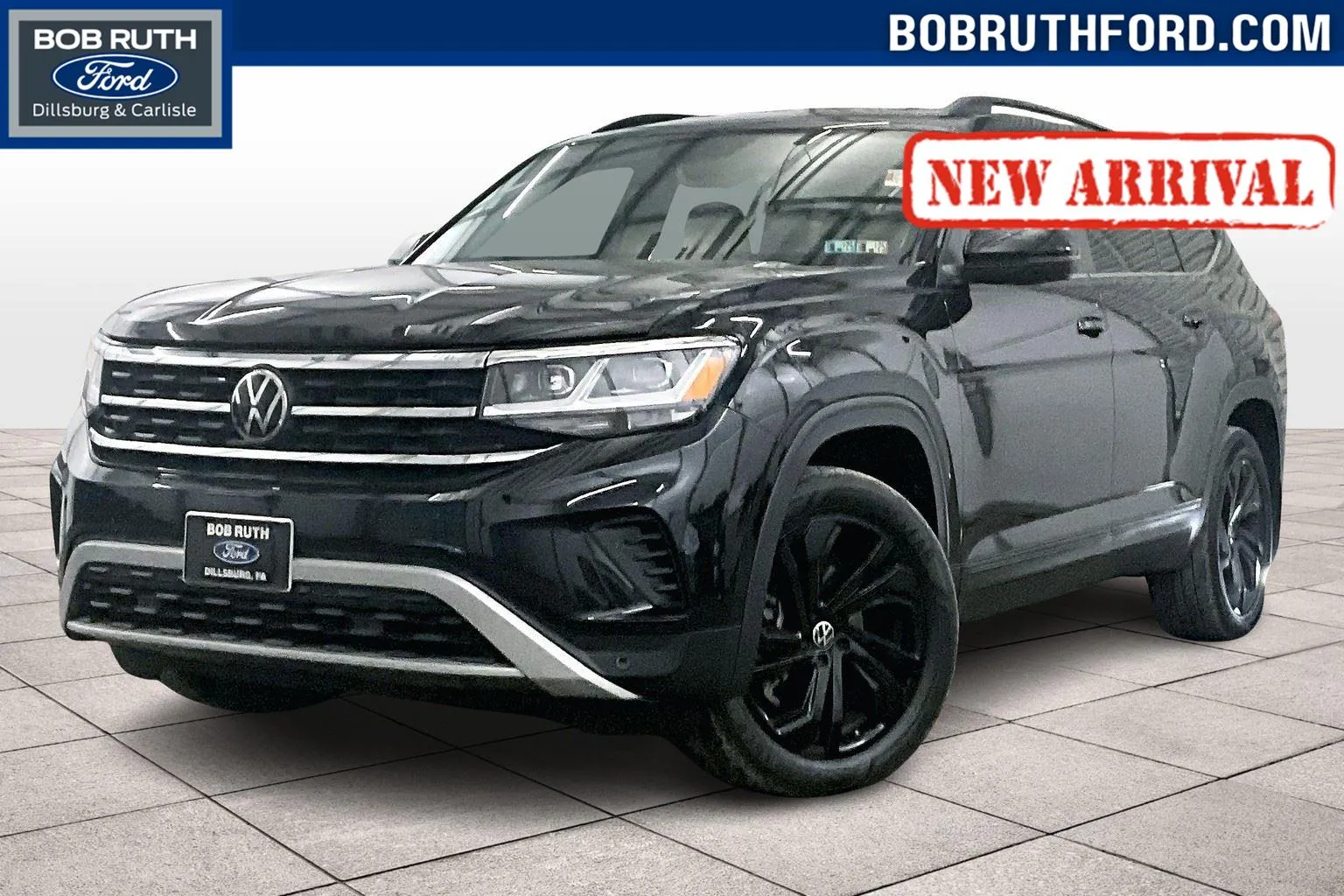 Black 2022 Volkswagen Atlas 3.6L V6 SE w/Technology for sale in Dillsburg, PA