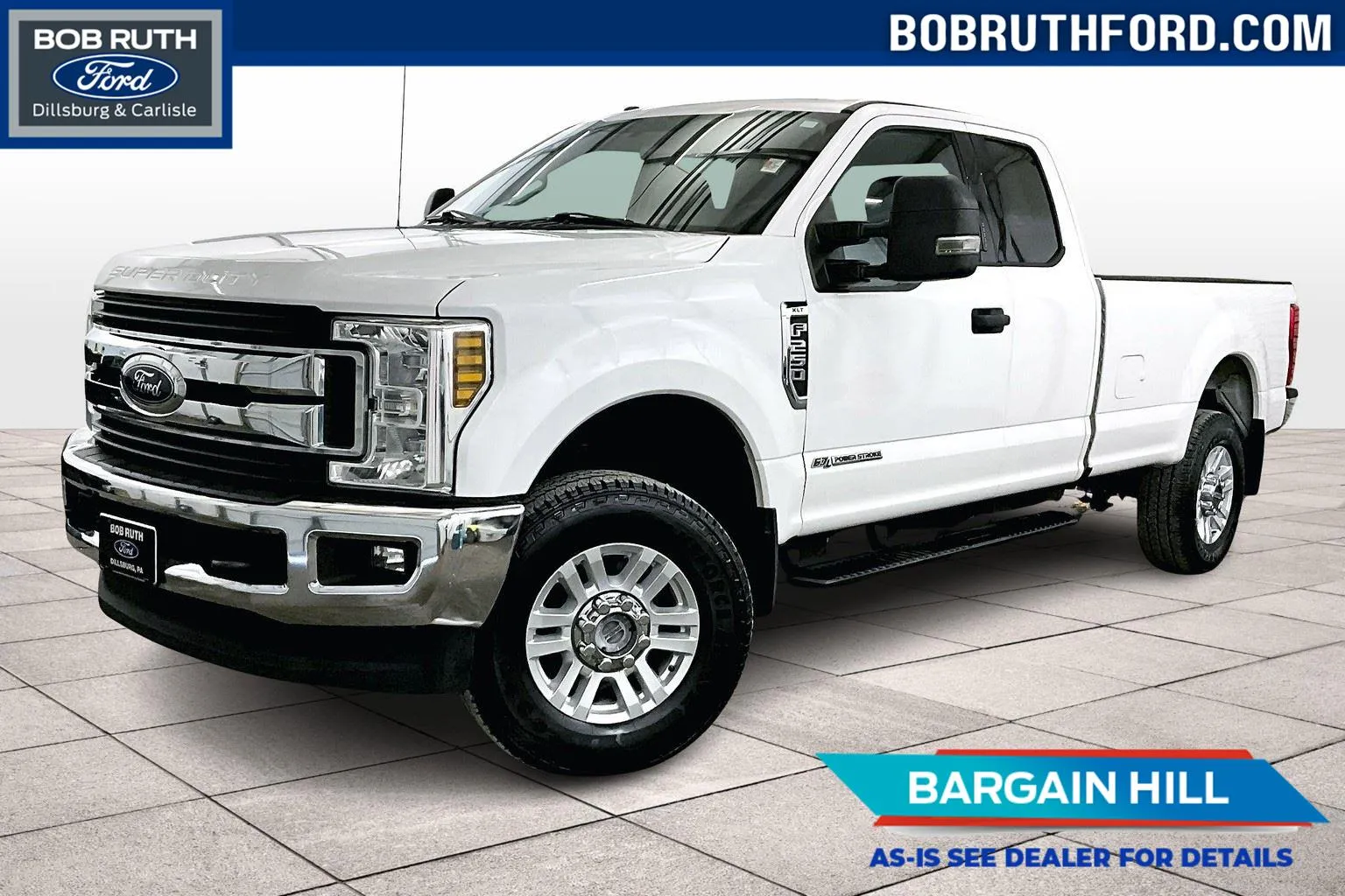 White 2019 Ford Super Duty F-250 SRW XLT for sale in Dillsburg, PA