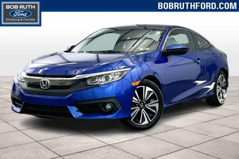 Blue 2017 Honda Civic Coupe EX-T for sale in Dillsburg, PA