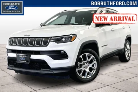 White 2022 Jeep Compass Latitude Lux for sale in Dillsburg, PA
