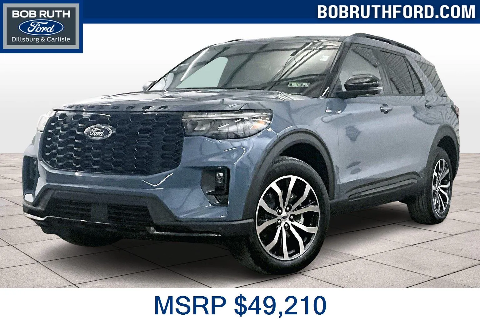 Blue 2025 Ford Explorer ST-Line for sale in Dillsburg, PA