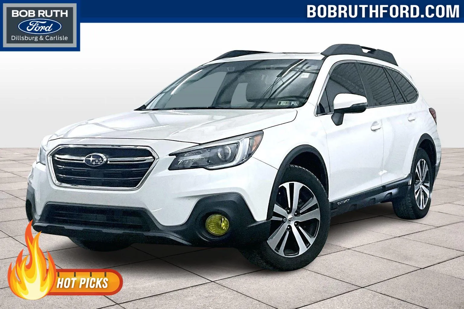 White 2019 Subaru Outback Limited for sale in Dillsburg, PA