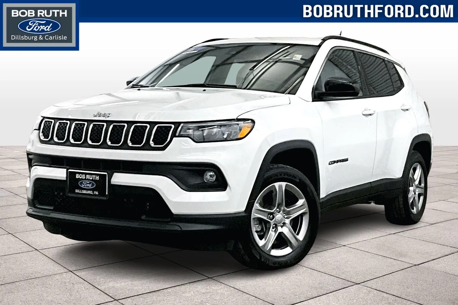White 2023 Jeep Compass Latitude for sale in Dillsburg, PA