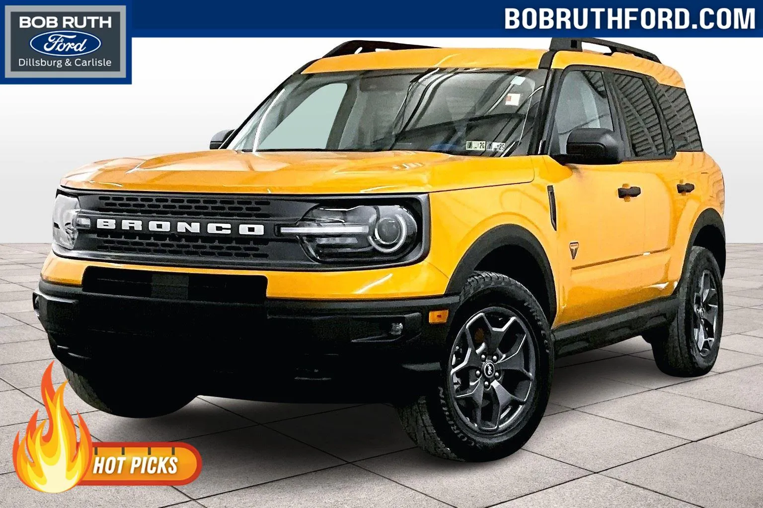 Orange 2023 Ford Bronco Sport Badlands for sale in Dillsburg, PA