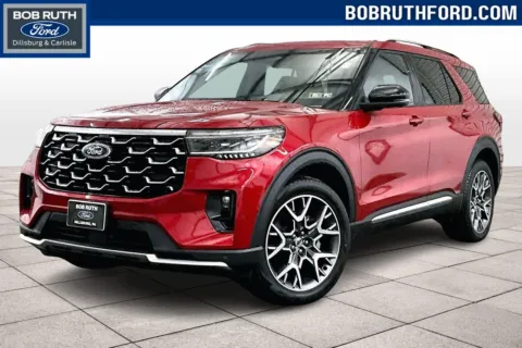 Red 2025 Ford Explorer Platinum for sale in Dillsburg, PA