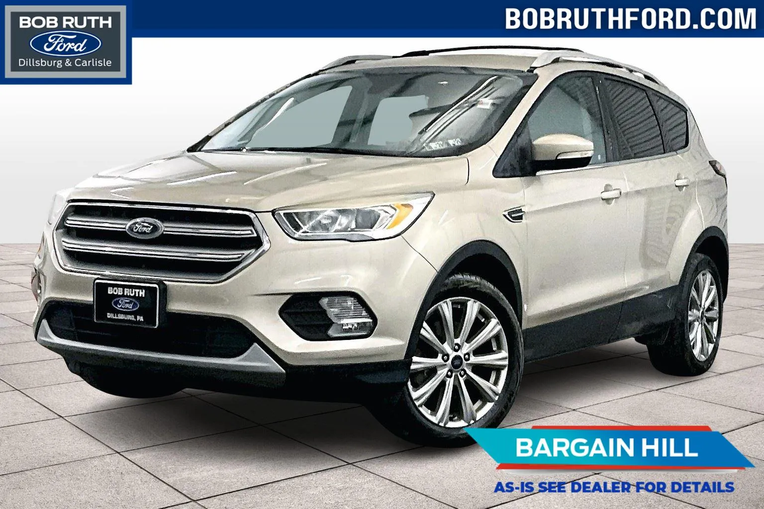 White 2017 Ford Escape Titanium for sale in Dillsburg, PA