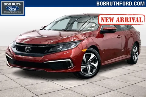 Red 2019 Honda Civic Sedan LX for sale in Dillsburg, PA